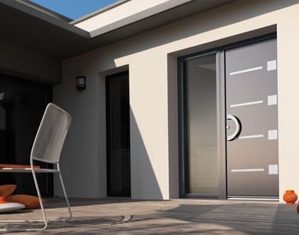 Partenaire Arcades et Baies, pose de porte d'entrée bois, pvc et alu, porte bois, pvc et alu vitrée, porte bois, pvc, alu avec volet roulant